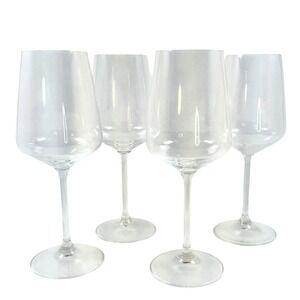 Spiegelau White Wine Glass Set of 4 Crystal Stemware Open Box Vin Blanc NICE!